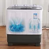 Household washing machine semi-automatic double barrel double bar large capacity full pulsator spin dryer 3