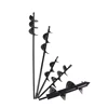 1 Pc Spiral Pole Auger Set Garden Planting Flowers Plant Supplies Loose Soil Digging Hole Metal Drill Bit Garden Power Tools 5