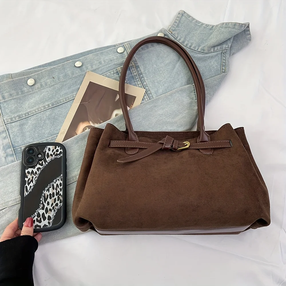 Luxury Retro Large Capacity Shoulder Tote Bag for Women