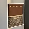 LEOPARD PRINT RECTANGLE FABRIC FOLDABLE STORAGE BOX SOLID BODY WARDROBE TRUNK ORGANIZER WITH LID HANDLES SUNDRIES STORING BASEKT 2