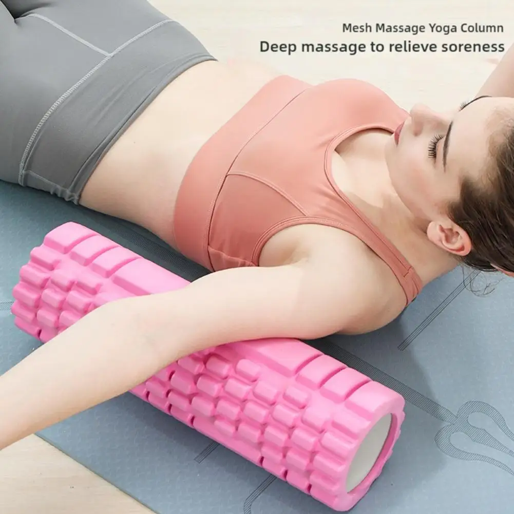 30cm Yoga Column Gym Fitness Pilates Foam Roller Back Muscle Massage Roller Yoga Brick Home Fitness Training Equipment