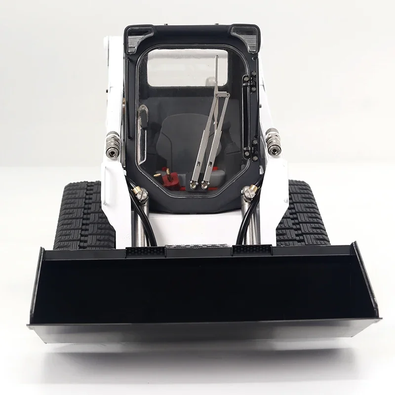 New JD-165 1/14 Remote Control Hydraulic Skid Steer Loader SM770 RC Crawler Bobcat Engineering Vehicle 6