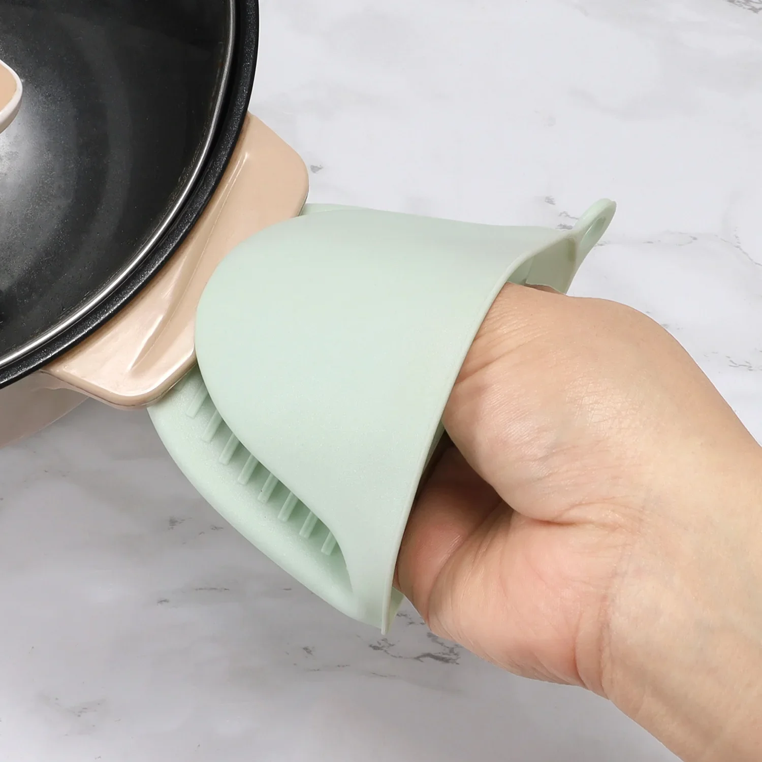 Silicone Heat Resistant Gloves Clips Kitchen Gloves 2Pcs