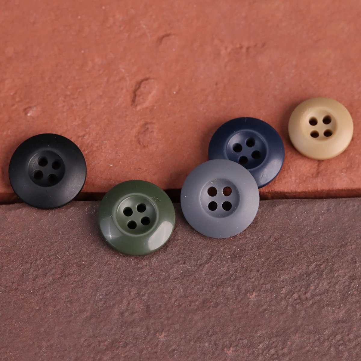 Army Green Corduroy Jacket Resin Buttons Khaki Dark Blue Jeans Suit Pant Black Buttons 15mm/18mm/20mm 2