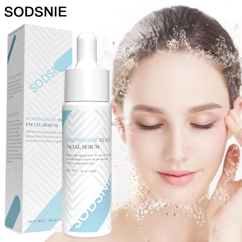 Niacinamide Yeast Facial Serum Moisturizing Hydrating Anti-Drying Nourishing Lifting Firming Balancing Skin Water Oil Skin Care