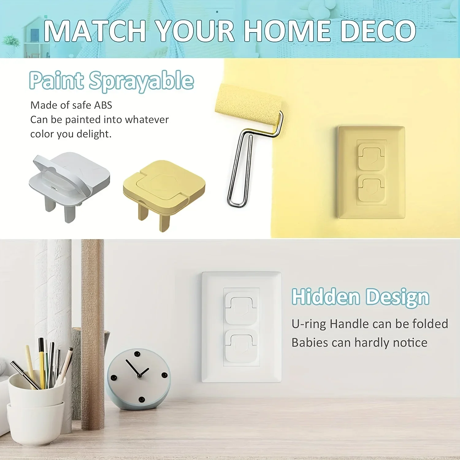 1/5/10pcs Outlet Cover Baby Safety Anti-dust Outlet Cover Children Electric Shock Safety Protection For Baby socket covers