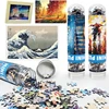 150PCS Jigsaw Pocket Multi-type Landscape Puzzle Game Test Tube Packaging Travel Puzzle Toys DIY Jigsaw  Puzzle Toys Kids 1