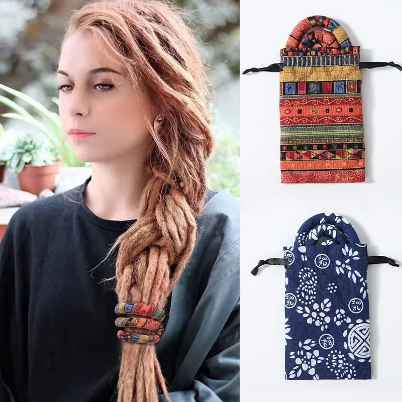 Hair Accessories Bendable Hair Bands Ethnic Style Hair Ropes Ties Horsetail Headband Colorful Dreadlocks Long Ponytail Hairpin 3