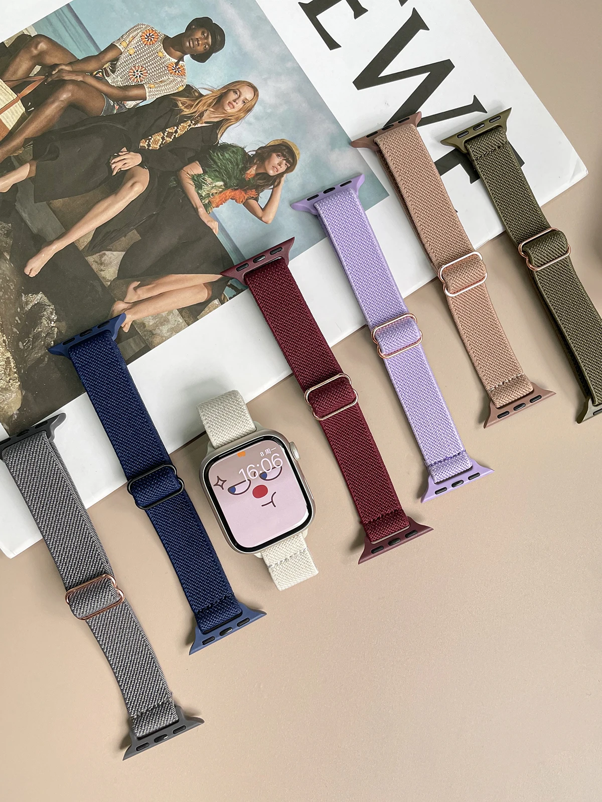 รูปสินค้า สายนาฬิกาไนลอนบางสำหรับ Apple Watch