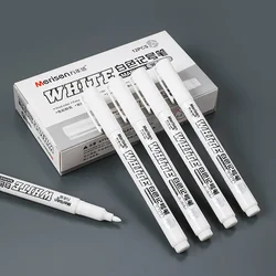White Waterproof Marker Pens - Pack of 1 to 5 - 2.0mm DIY Graffiti and Sketching Stationery Supplies (5pcs)