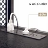 TV Stand with Mount and Power Outlet, Swivel TV Stand Mount with LED Lights for 32/45/55/60/65/70 inch TV 4