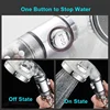 ZhangJi 3 Modes Adjustable High Pressure Shower Head Tourmaline Replaceable Filter SPA Shower Water Saving  Switch Button Shower 3