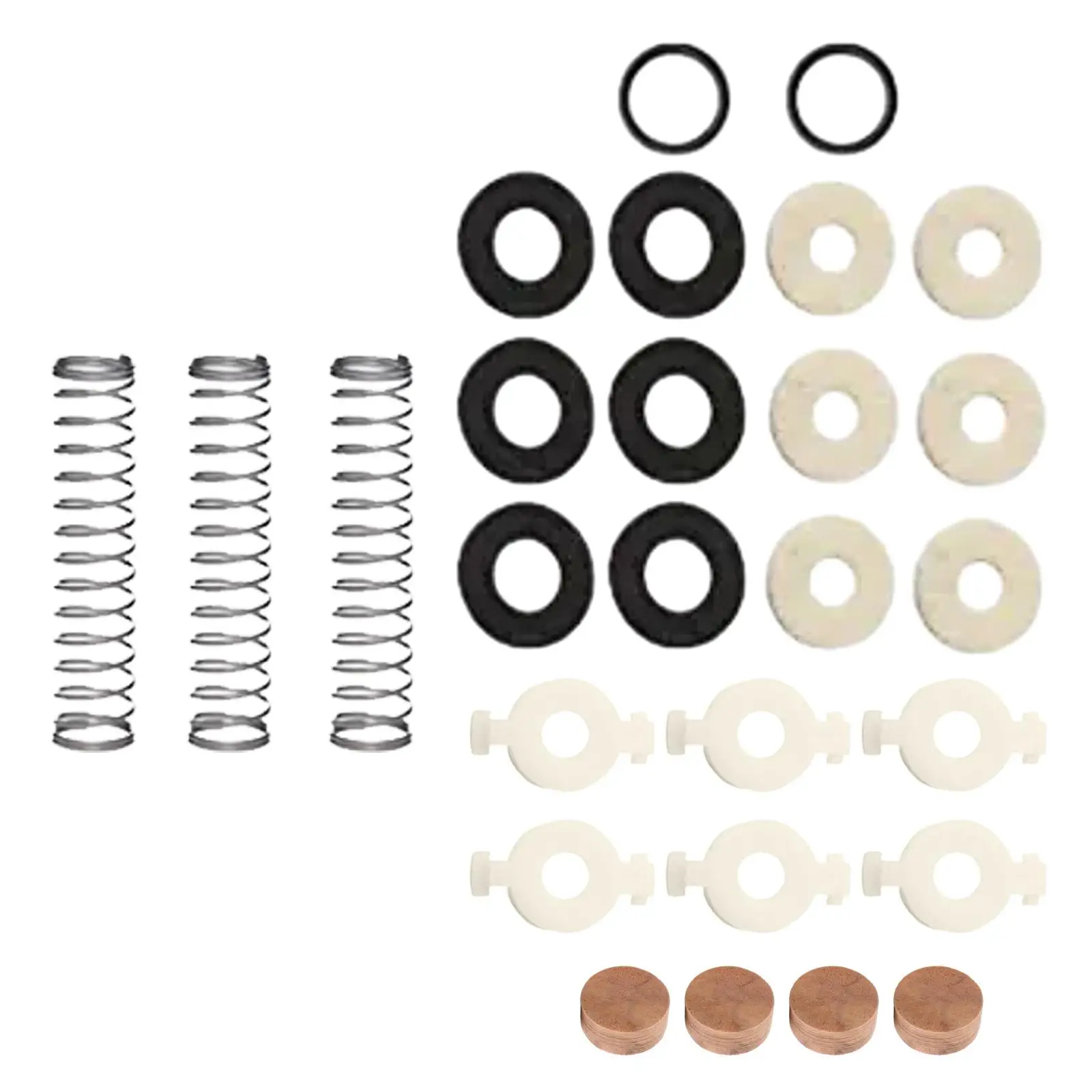 27x Repair Kits Instrument Parts Cork Pad Metal Spring Felt
