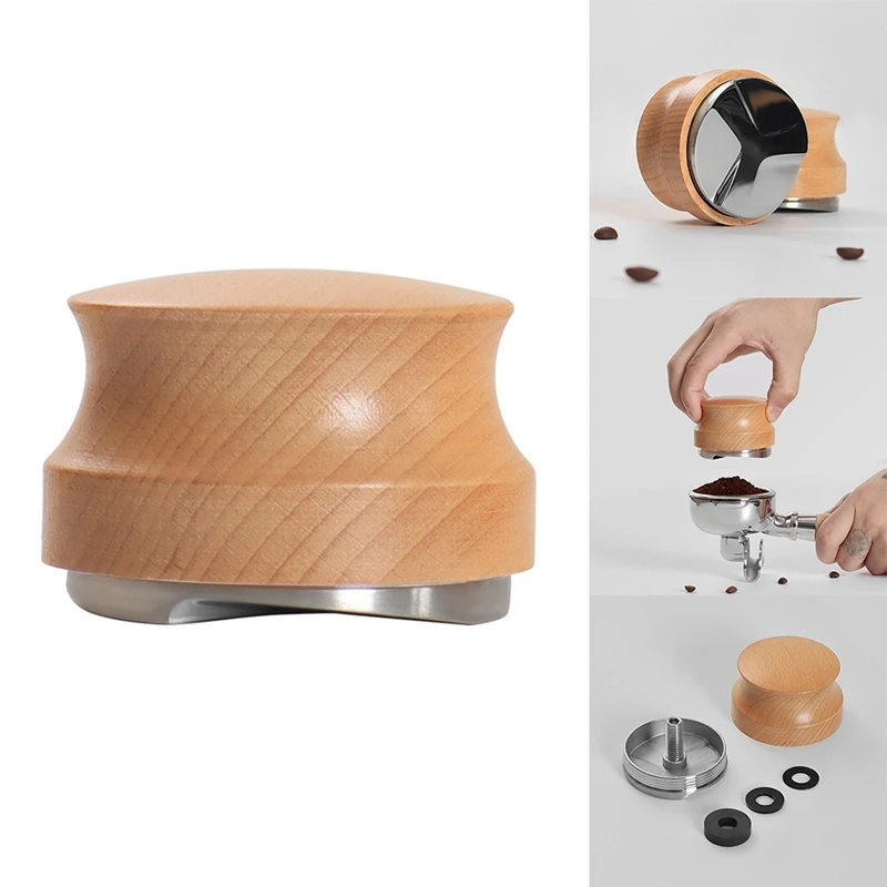 

Устройство для выравнивания кофе, эспрессо, аксессуары для темпера, регулируемая глубина, нержавеющая сталь для кофе