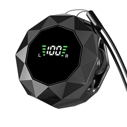 Compact Wireless Earbuds with Extended Battery Life and Sweat Resistance (Black)