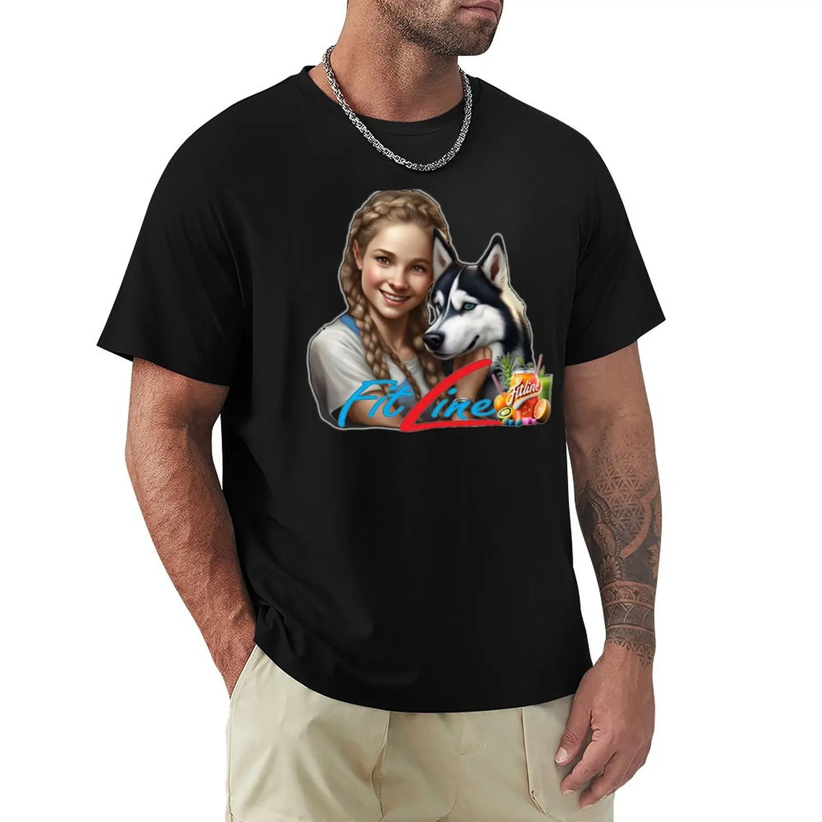 Happy Fitline 2 T-Shirt Vestiti Estetici Camicie Graphic Tees Graphics Ragazzi Animal Print Magliette Per Uomo Cotone