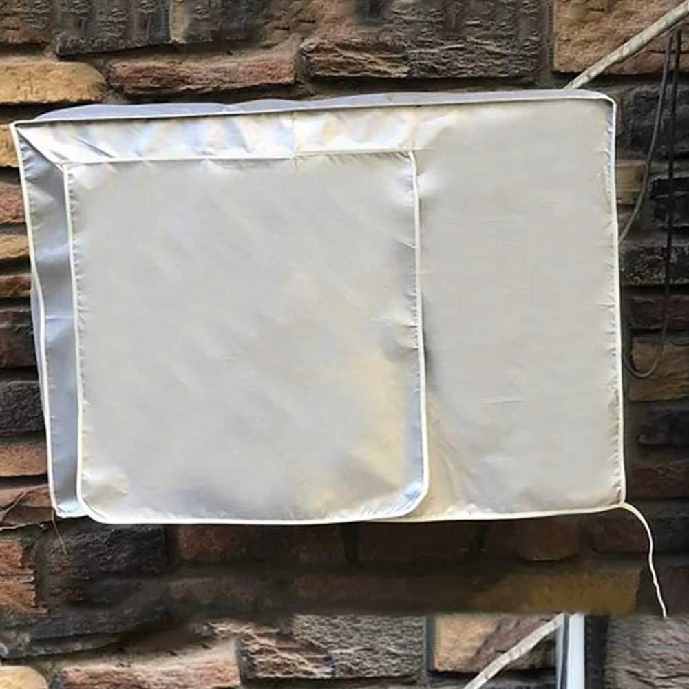 

Air Accessories Air Condition Cover Dust Cover Silver Waterproof Air Conditioner Outer Covers Host Outer Machine Cover