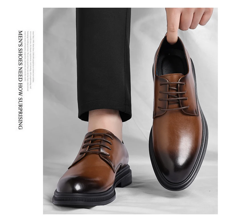 Aushöhlen Aufzug Schuhe Männer Kleid Schuhe 3/6/8 cm Formale Schuhe Frühjahr/sommer Klassische Business Luxus männer Oxfords Lift Anzug Schuh – Detail 19