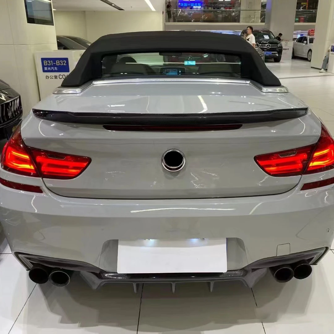 Rear Bumper Lip Diffuser Splitter Spoiler Body Kits for BMW 6-Series F06 F12 F13 M Sport 2011 2012 2013 2014 2015 car bumper spoiler bumper lip bumper lip decoration car rear bumper lip
