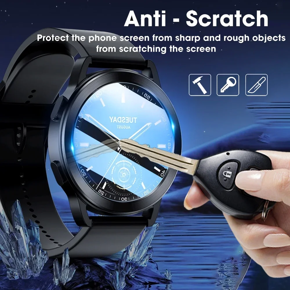Premium Tempered Glass Screen Protector for Smartwatches - Anti-scratch Protective Film Cover (1 or 10 Pack)