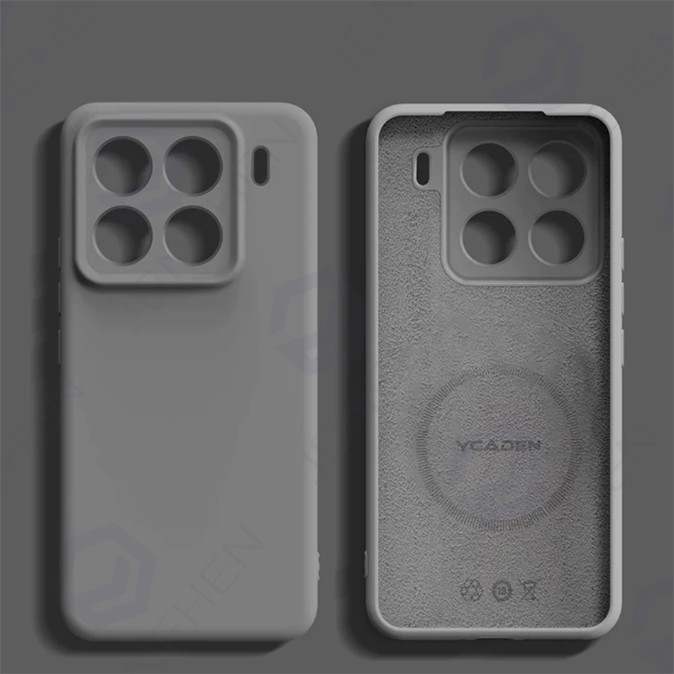 Sleek Candy Liquid Silicone Magnetic Phone Case with Magsafe Wireless Charging Compatibility