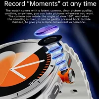 U8 Ultra Android Smart Watch 4G/5G SIM Card GPS WIFI AMOLED Rotating Camera Google Play Map Outdoor Smartwatch Men Women Kids 4