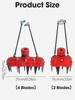 2024 New Weeding Head Grass Remover Tool Attachment 2 in 1 Weeding Wheels Weeder Accessories 5