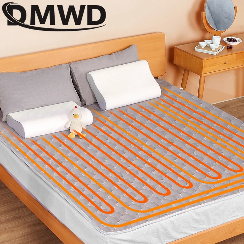 DMWD Water Circulation Heating Mattress Double Body Electric Blanket Mattress Water Heating Thermostat Warmer Winter Heater 2
