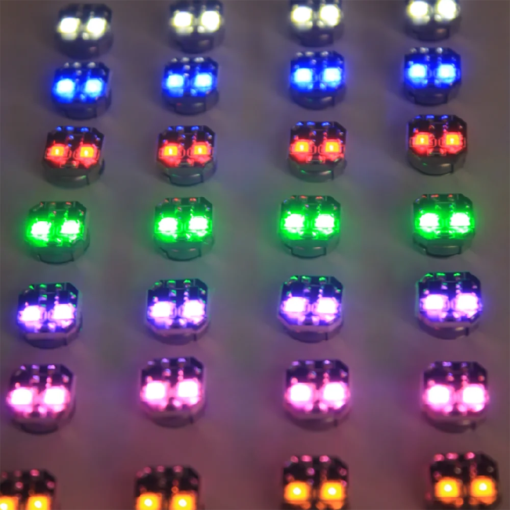 3X LED 마그네트론 라이트 모델링 Led 슈퍼 밝은 무선 램프 장난감 모델 자기 유도 제어 스위치 조명 배터리