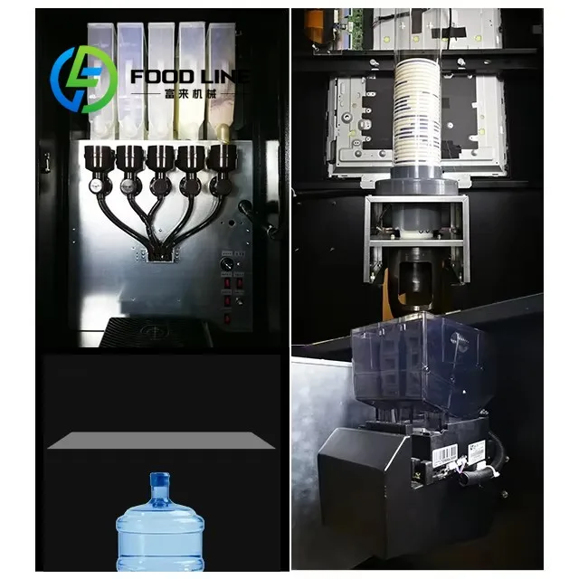 Distributore automatico automatico di tè e caffè domestico con contenitori alti da 4 litri. Denaro che produce bevande calde. Funzione istantanea della polvere - immagine 5