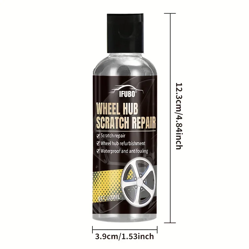 Car rim scratch repair and polishing kit restore gloss and remove oxidation from tire edges