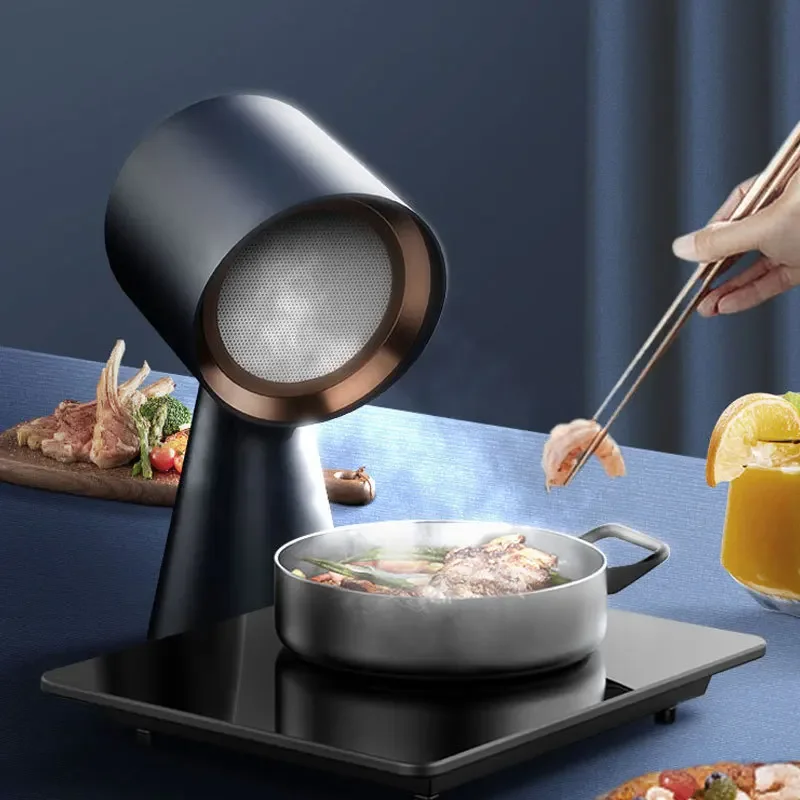 Small Desktop High Air Volume Range Hoods Barbecue Hot Pot Companion Portable Travel Mini Extractor Hood Kitchen Extractor