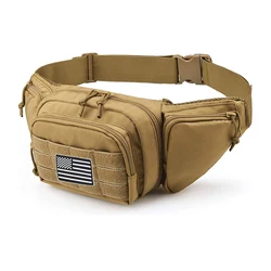 Universal Tactical Concealed Carry Waist Bag - Waterproof Fanny Pack Holster (Dark Khaki)
