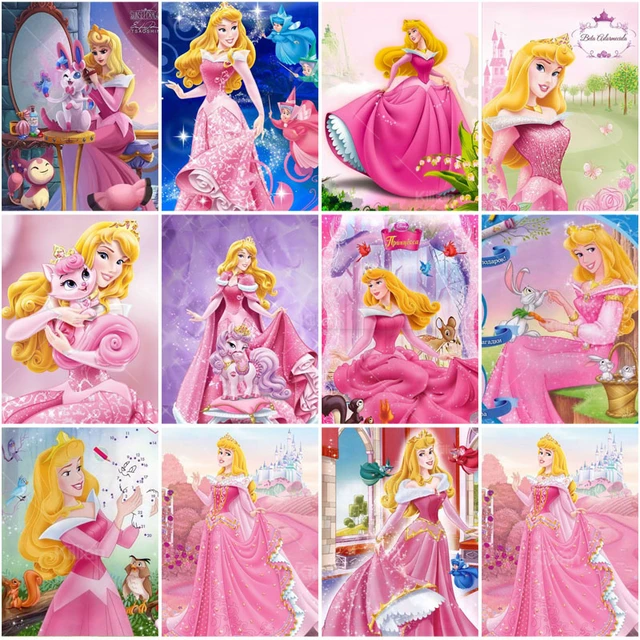 Pinturas Desenho de criança Vestido de Princesas Disney Aurora