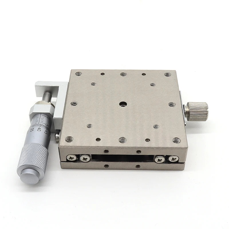 

X-axis manual displacement platform LBX40/60/80-C high-precision optical fine-tuning linear moving stainless steel slide