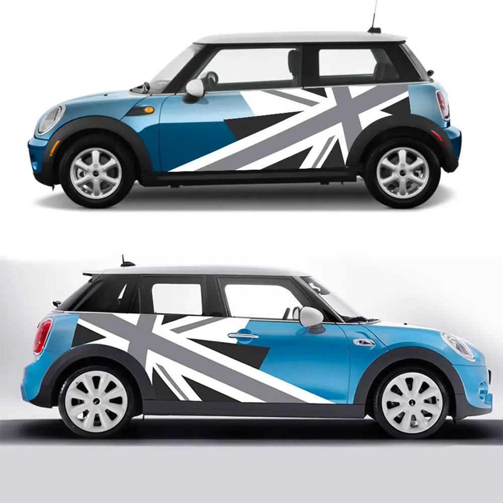 Mini R60 Decals Mini Cooper Door Handle Stickers Grey Union Jack Door Handle Stickers ...