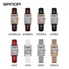 SANDA 1116 Hot Sale Women's Wristwatch Alloy Fashion Elegant Compact Quartz Ladies Rose Gold Wrist Watch Waterproof 3ATM Steel 5