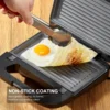 3-in-1 Waffle, Grill & Sandwich Maker, Panini Press Grill and Waffle Iron Set with Removable Non-Stick Plates 3