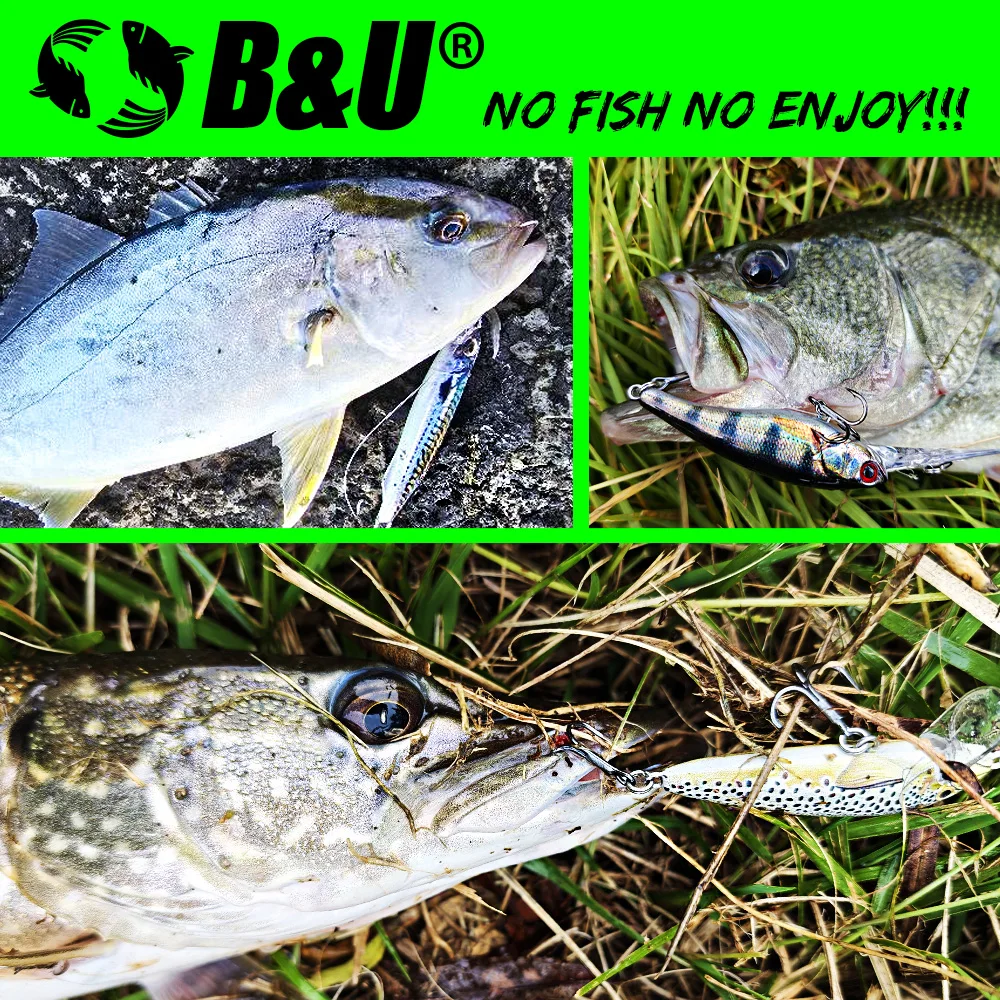 B&U Dual Blade Spinnerbait Angelköder Metallklingen Scharfer Haken Süßwasser-/Salzwasserköder für Barsch Hecht Seebarsch Raubtier Fisch – Detail 8