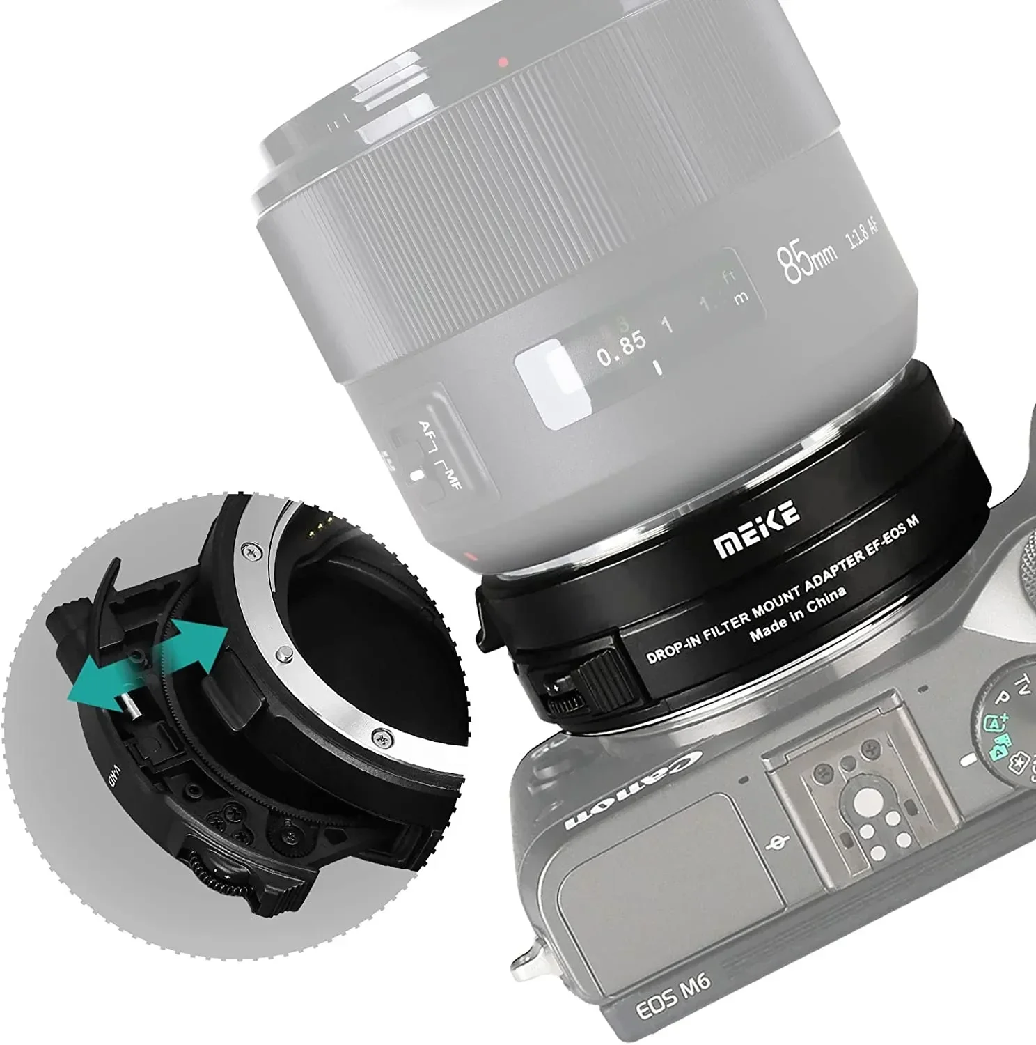 MK-EFTM-C Drop-in Filter Mount Adapter Supports Auto-Focus Image Stabilization