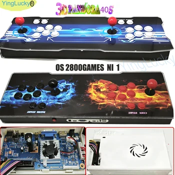 Console Arcade GEMA 30000 in 1, Cabinet Arcade Retrò 3D con Joystick a 8 Direzioni e Pulsanti per TV