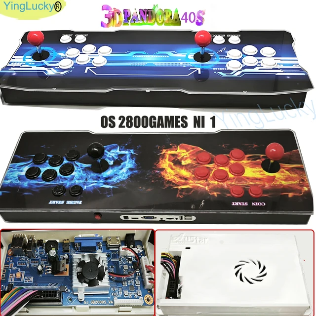 Boîte d'arcade console GEMA 30000 en 1 Console de jeu d'arcade rétro 3D armoire Bartop Joysticks 8 voies boutons poussoirs vers la télévision 1