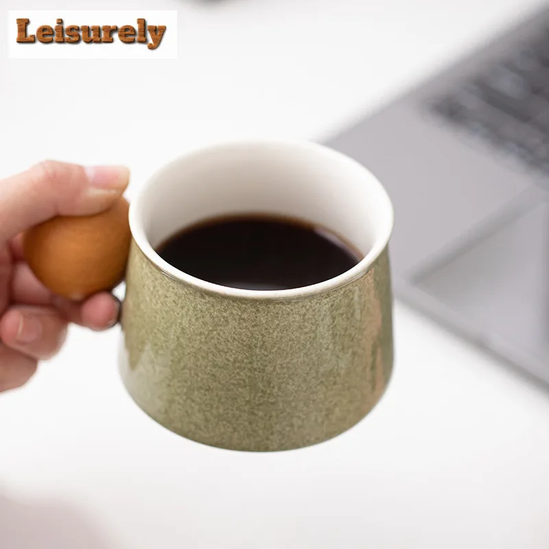 250ml Clear Sky Ceramic Coffee Mug Couple Handgrip Cups Afternoon Tea Mug Coffee Milk Pot Office Water Cup Drinkware Craft