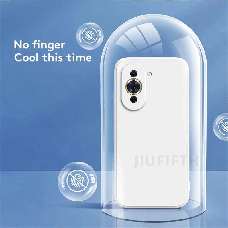 Luxury Liquid Silicone Phone Case with Camera Protection - Classic Square Design