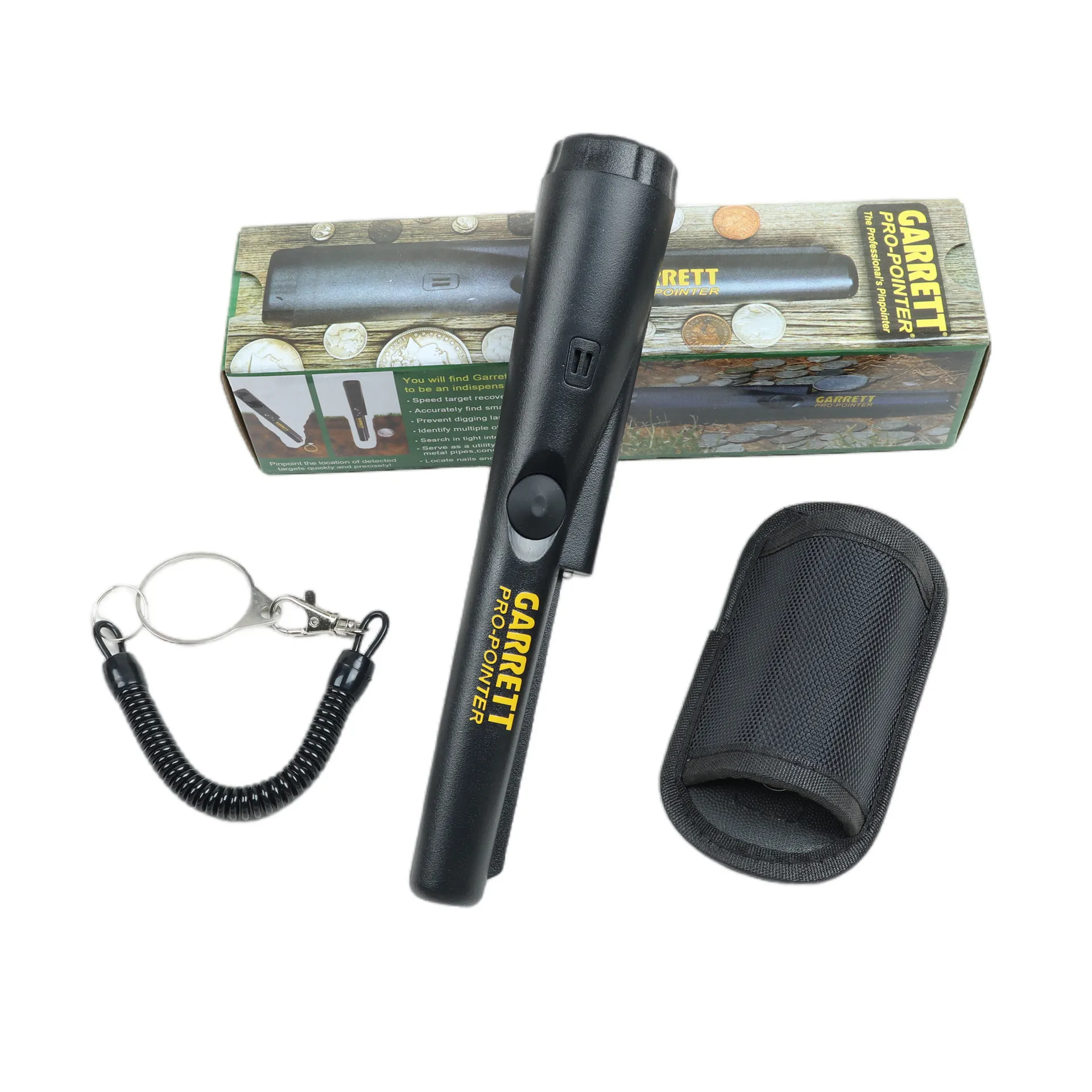 U50 Upgraded Sensitive Metal Detector Pinpointing Hand Held Probe with Bracelet for Searching Coins