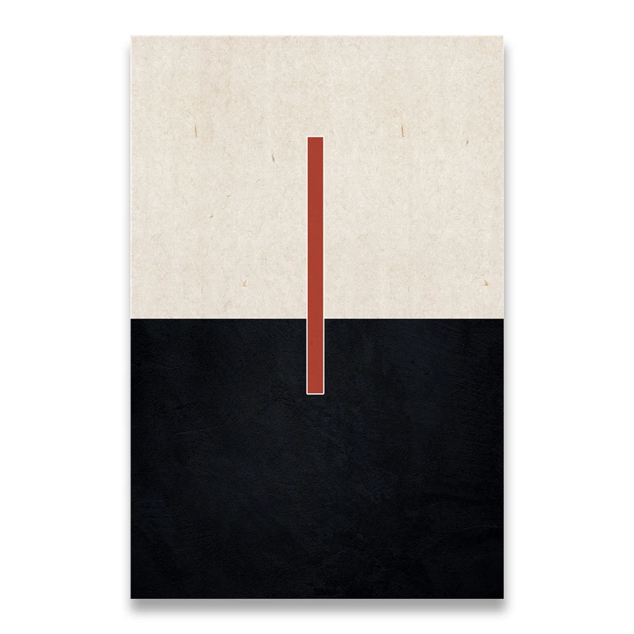 Minimalist Abstract Color Marks Canvas Wall Art
