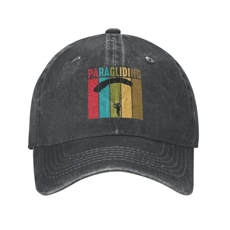 

Personalized Cotton Retro Distressed Paragliding Baseball Cap Hip Hop Men Women's Adjustable Vintage Paraglider Dad Hat Autumn