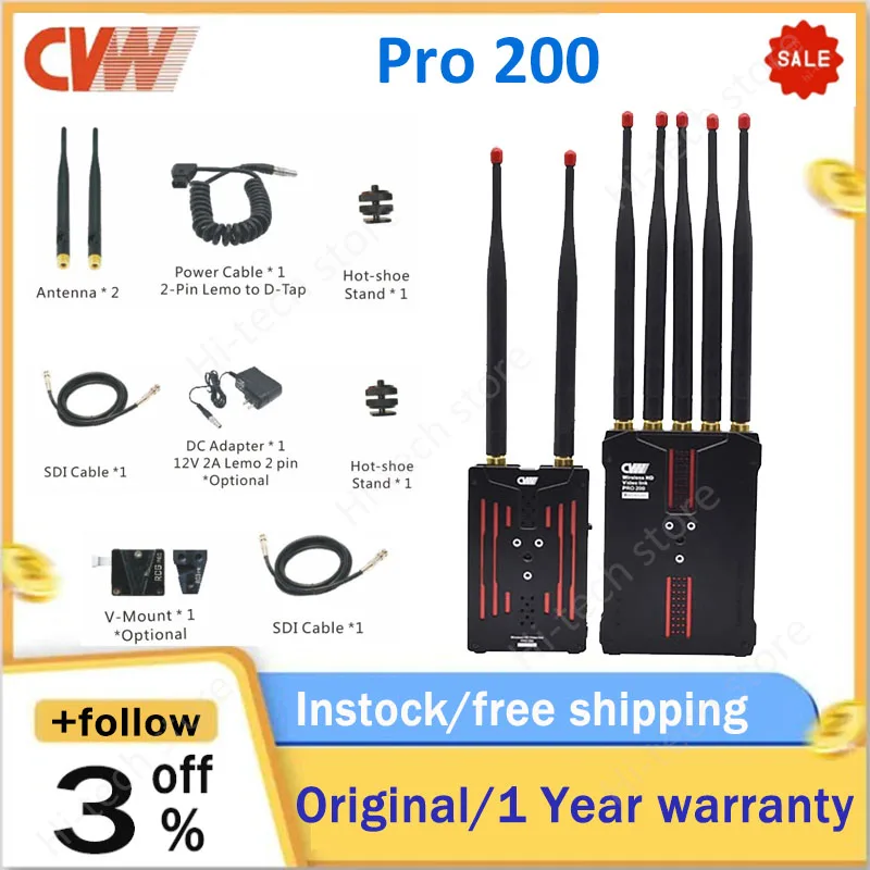 CVWPro200200mWirelessHDVideoTransmissionSystem5GHzSDIHDMI