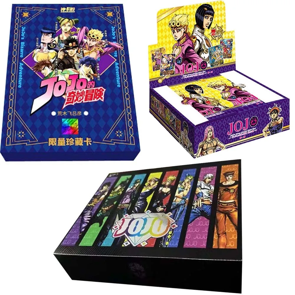 

New Japanese Anime JoJo Bizarre Adventure Character Collection Rare Cards Box Game Collectibles Card Gift Toys For Children Kids