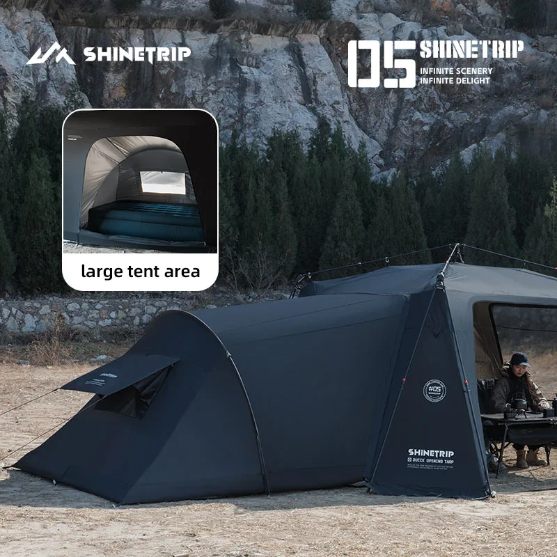 Shinetrip-キャンプ用の特大ドーム型テント,防水,日よけ
